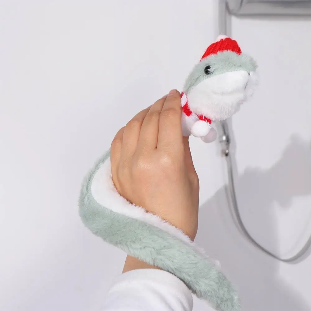 

Милая мягкая игрушка-змея на руку, зеленая, в виде мультяшной змейки, для декора автомобиля, к Году Змеи