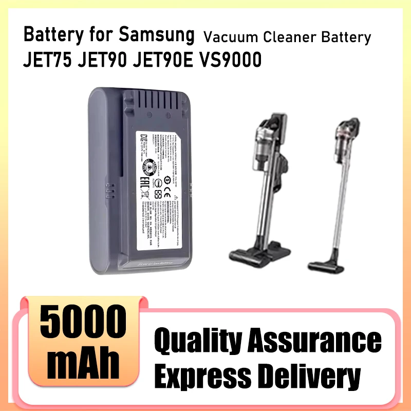 For Samsung VCA-SBT90 Jet90 Jet75 Wireless Handheld Vacuum Cleaner Battery Replacement