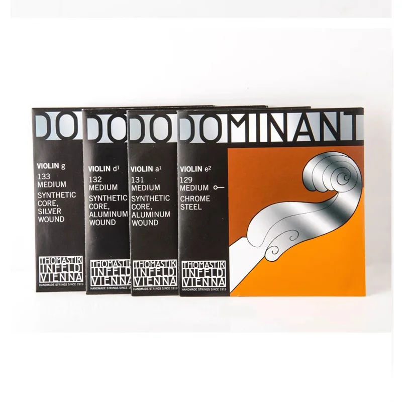 Dominant 135B Violin Strings 4/4 Medium Nylon Sythetic Core Violin Strings Full Set E A D G Thomastik Dominnat Violin Strings