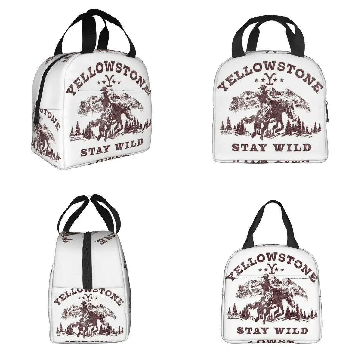 حقيبة غداء معزولة من Dutton Ranch Yellowstone للنساء والأطفال، صناديق طعام مقاومة للتسرب، حقيبة غداء حرارية #6