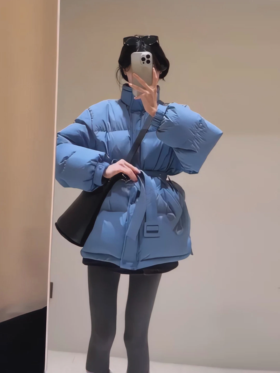 

Winter New Sle Korean Version Stand Collar Waist Cinched Belted Super Beautiful Women's down Jaet Casual Warm Outerwear