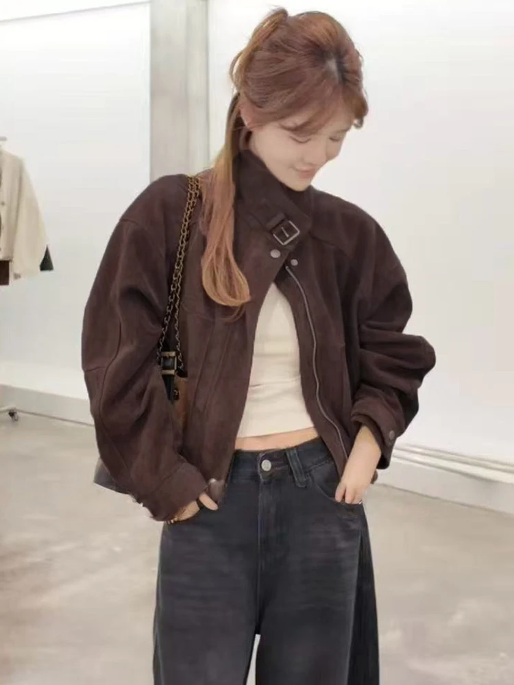 

Versatile ort Jaet Women's Faion Patchwork Outerwear Autumn Winter New Sle Retro Wind Loose Fit Zipper Design Casual ...