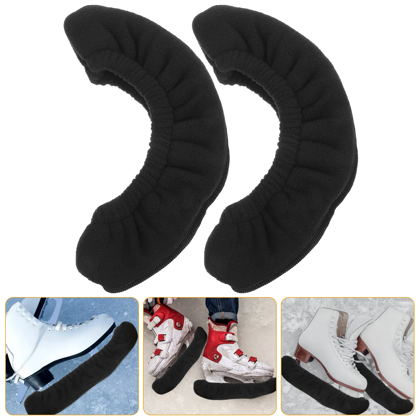 

1 пара чехлов для коньков, эластичные чехлы для лезвий, легкий, эластичный, практичный дизайн, внутренний слой для впитывания влаги.