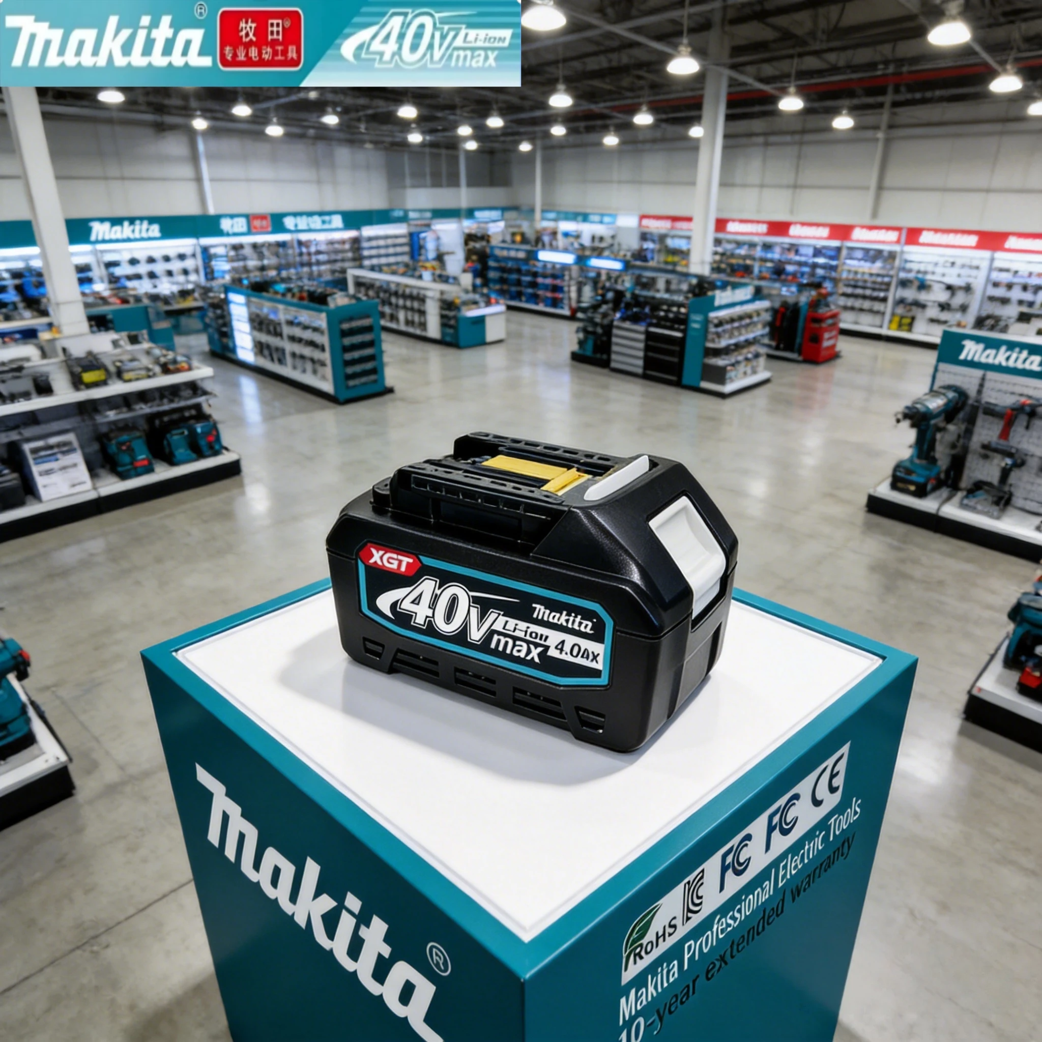 

Makita Authentic 18V 6.0Ah/40V 4.0Ah Battery BL1845B BL1815B Stable for Saw Blower Trimmer Gardening Tools Lithium Battery