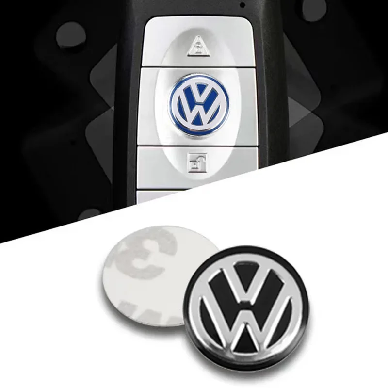 Car Goods 14MM Remote Car Key Stickers Emblem Accessories For Volkswagen Jetta MK5 MK6 Golf-4 5 6 7 Passat 3B7 601 171 B5 B6 B7