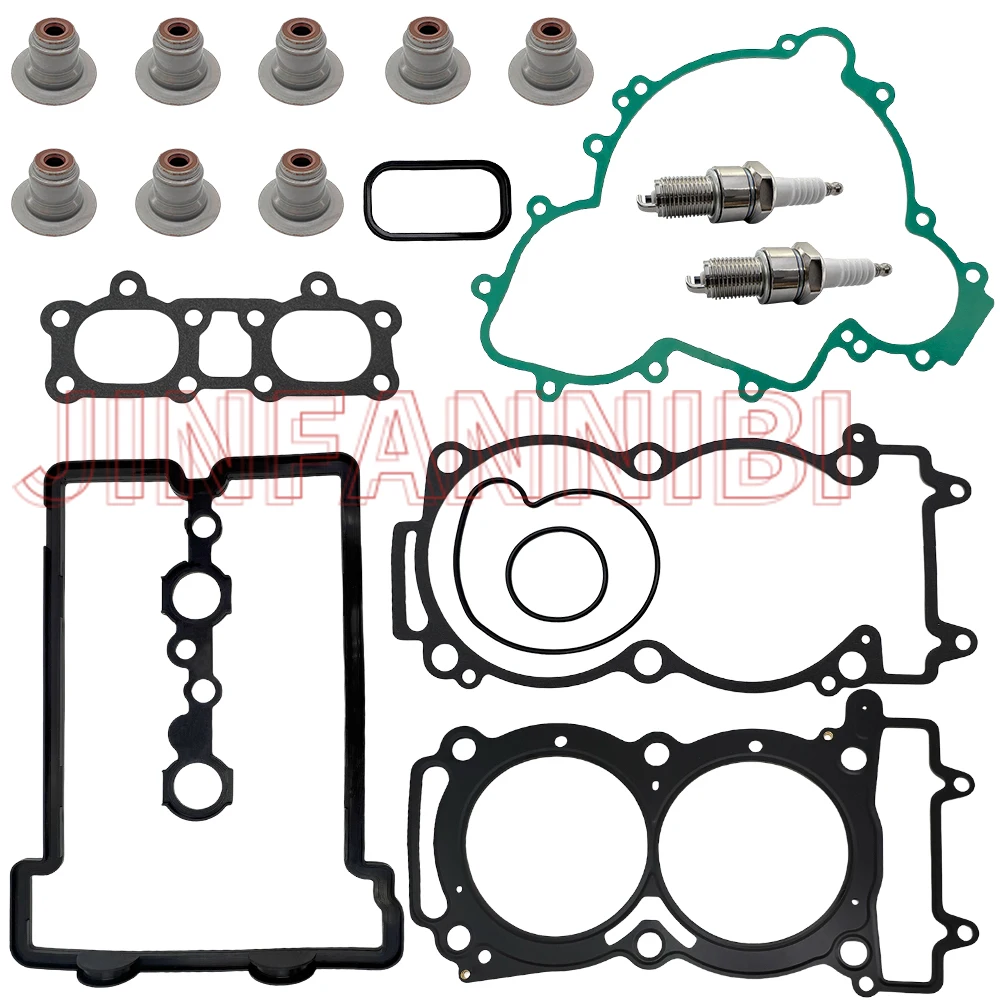 

Top End Gasket & Oil Seals Kit Spark Plugs Set for Polaris RZR XP1000 2013 2014 2015 2016 2017
