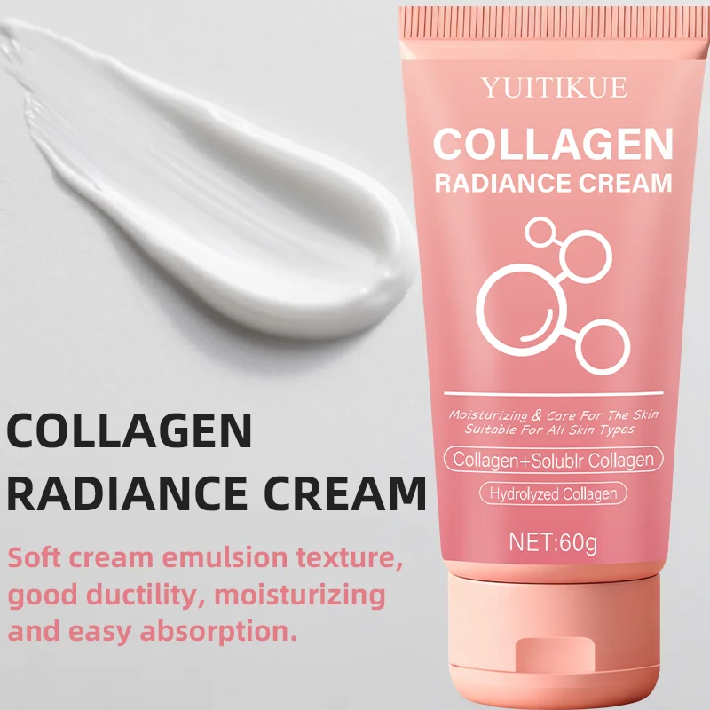 

YUITIKUE Multi-Purpose Collagen Cream - For Face, Body & Sensitive Areas, Soft Emulsion Texture, Skin-Care Treatment, 60g
