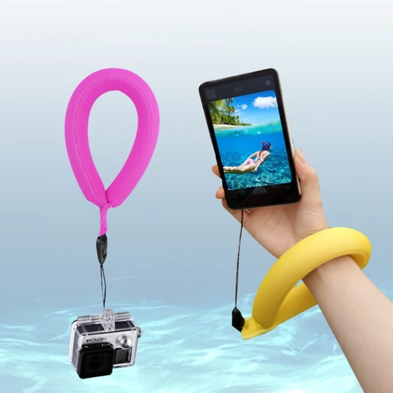 Waterproof Camera Float Foam Floating Strap Underwater Camera Floating Wristband Camera Hand Grip Camera Strap Lanyard