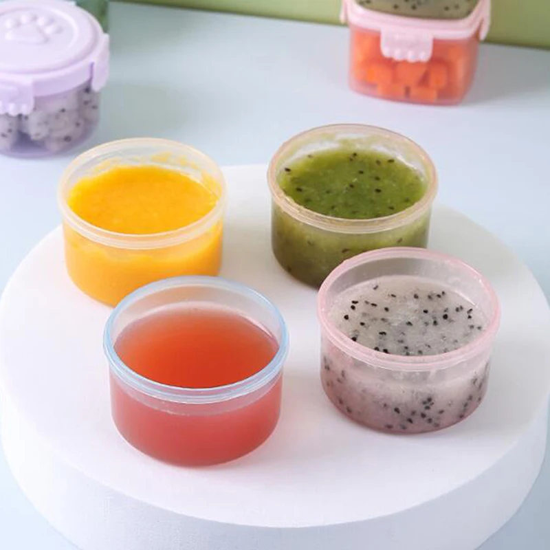 1Pc Mini Round Square Bottles Ketchup Condiment Sauce Bottle Honey Mustard Salad Dressing Kitchen Bento Sauce Container