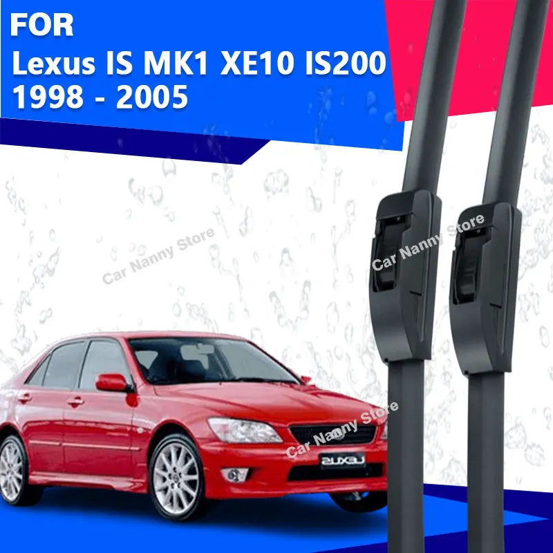 Palhetas de Limpador de Para-brisa Dianteiro para Lexus IS MK1 XE10 200 1998 - 2005, Borracha Macia para Limpadores de Carro 1999 2000