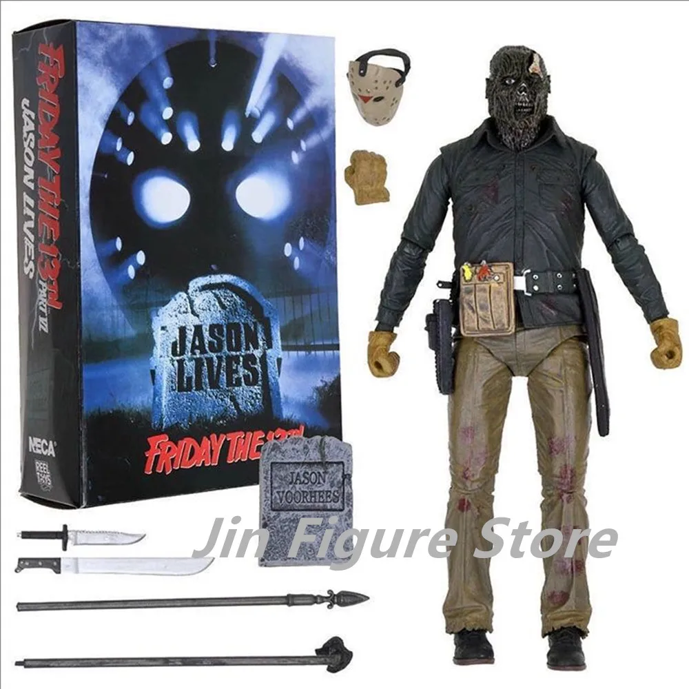 

Friday the 13th Jason Action Figure Movie JASON Figuras Toys 7-Inch Collection Model Ornament Anime Peripheral Halloween Gift