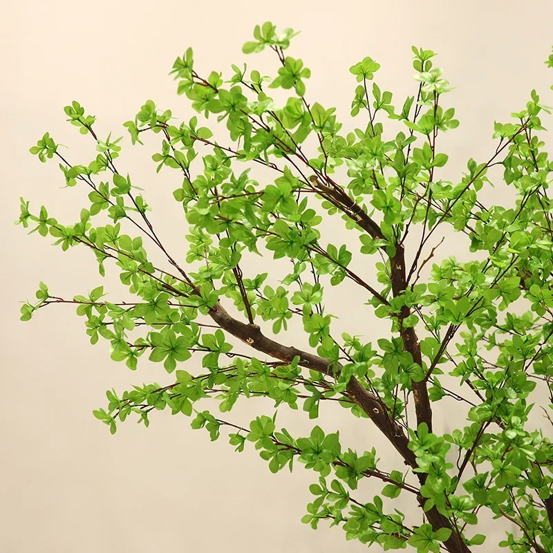 Имитация колокольчика, большие искусственные деревья, зеленое растение, пейзажное украшение, китайский пейзаж, водный внутренний двор, окно