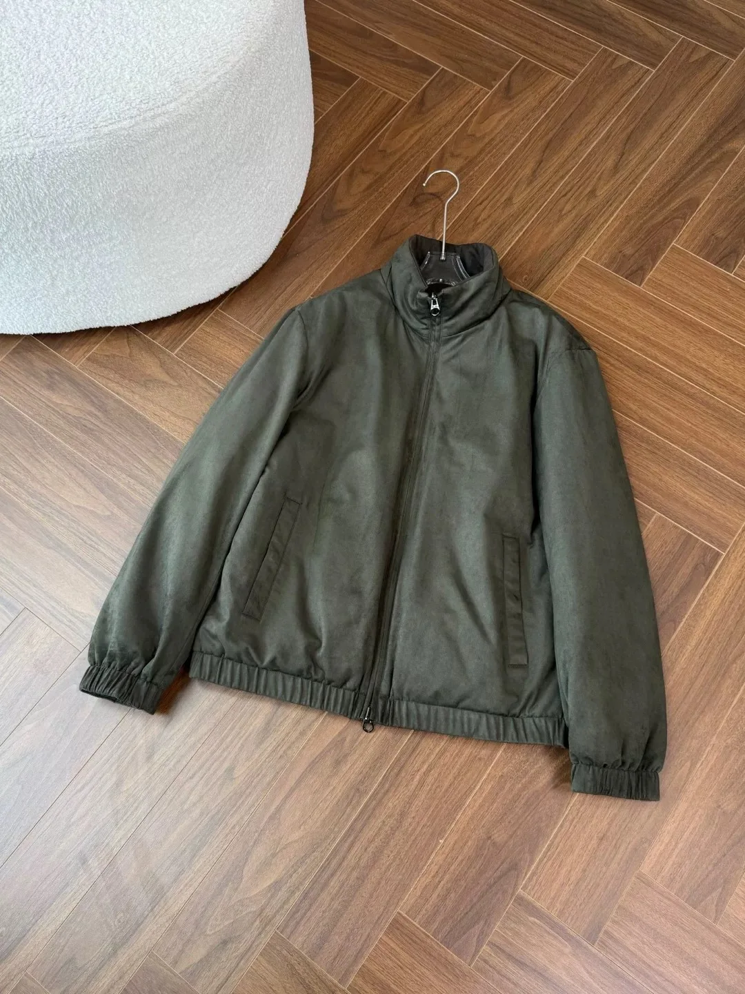 

Мужская однотонная трикотажная шерстяная куртка Jaet Du down Jaet с воротником-стойкой и застежкой-молнией, длинная подставка-стойка, осенняя мода