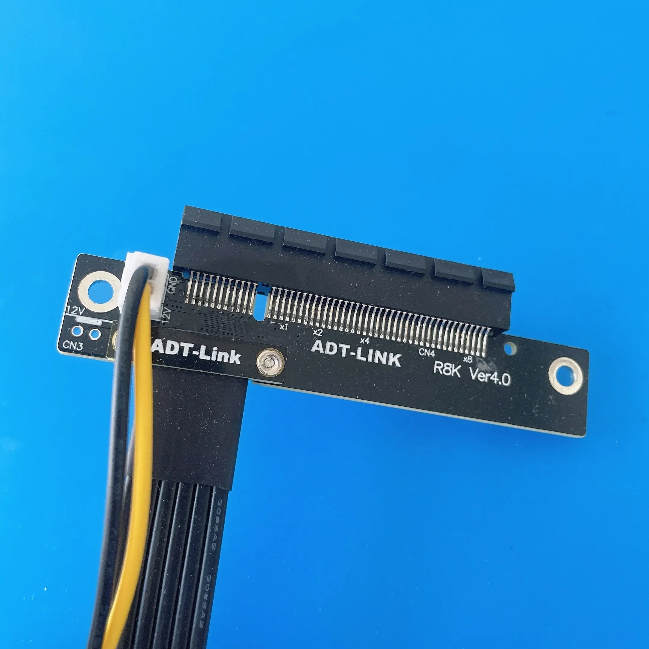 ADT Mini PCIE mPCIe (MiniCard) ke PCIe 4.0x8 PCI-E 8x kabel ekstensi adaptor Gen4 mini-pcie kabel pita dengan Sata Power