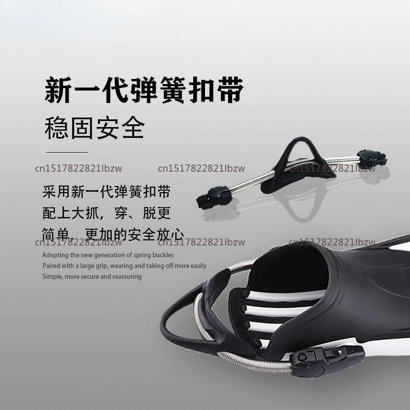 Open root flippers four-line King Kong TPR shoelaces diving frog shoes free diving lung big shoe belly long flippers deep diving