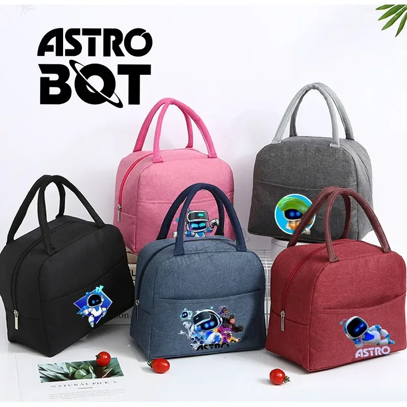 Game Astro Bot Men Lunch Hand Bag Boy Waterproof Portable Insulated Bento Packet Teenage Office Thermal Insulat Ice Pouch Gift