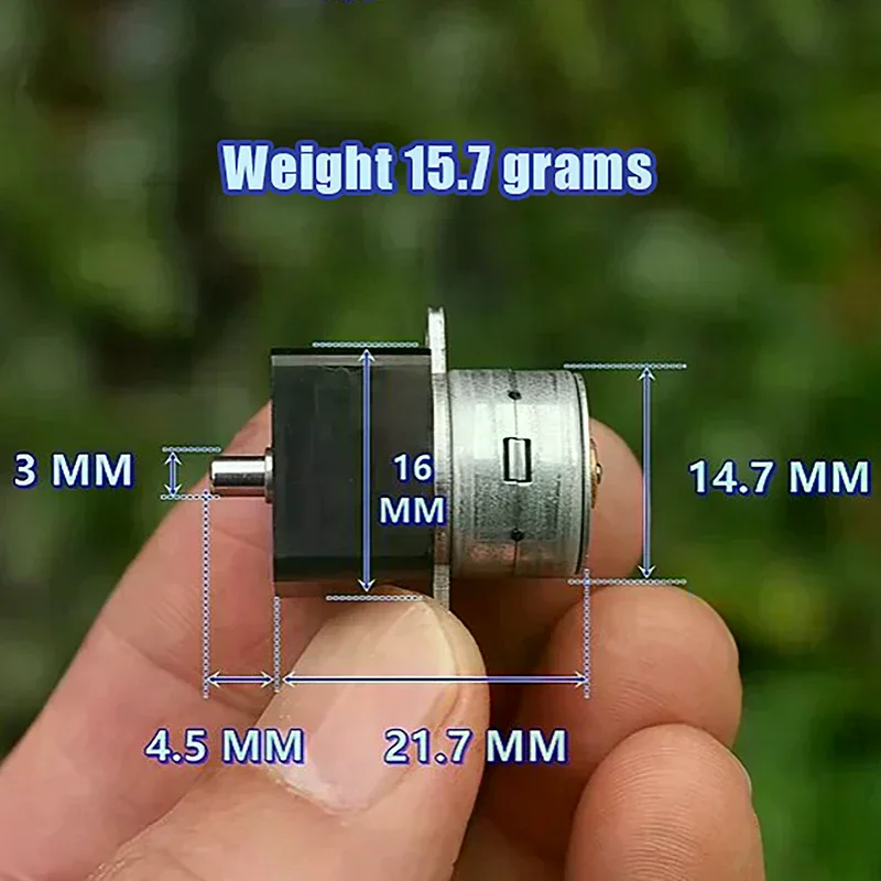 1 قطعة مايكرو كامل علبة التروس المعدنية والعتاد خطوة المحرك صغير 15 مللي متر 2-Phase 4-Wire والعتاد محرك متدرج لتقوم بها بنفسك سيارة روبوت كاميرا مراقبة