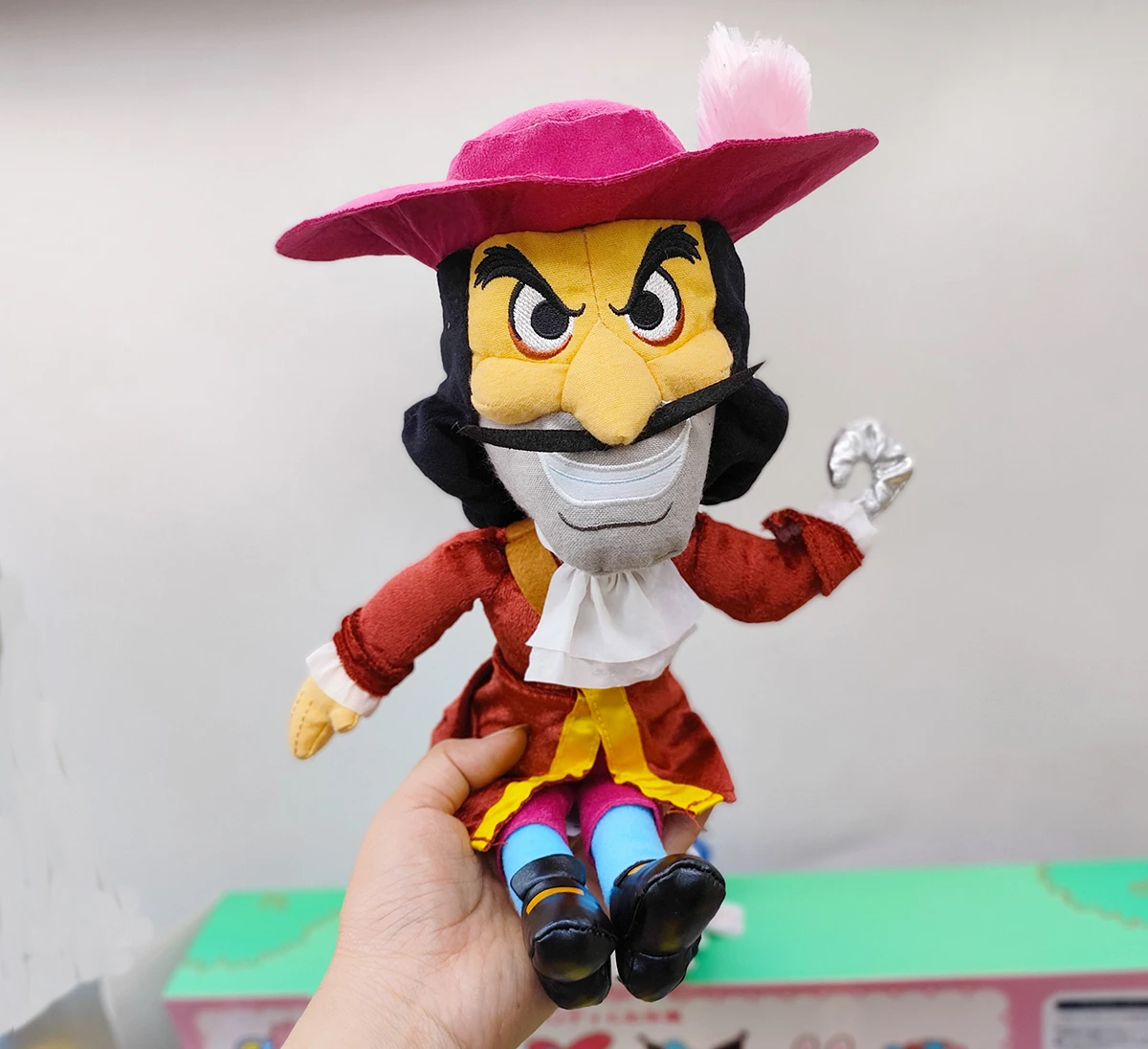 Disney Store Captain Hook Plush Pirate 30cm doll from Peter Pan movie