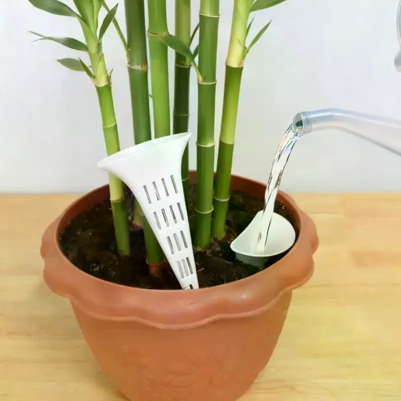 Bonsai Plant Soil Aeration Device Conical Watering Spike Breathable Root Irrigator for Home Office Garden 3pcs