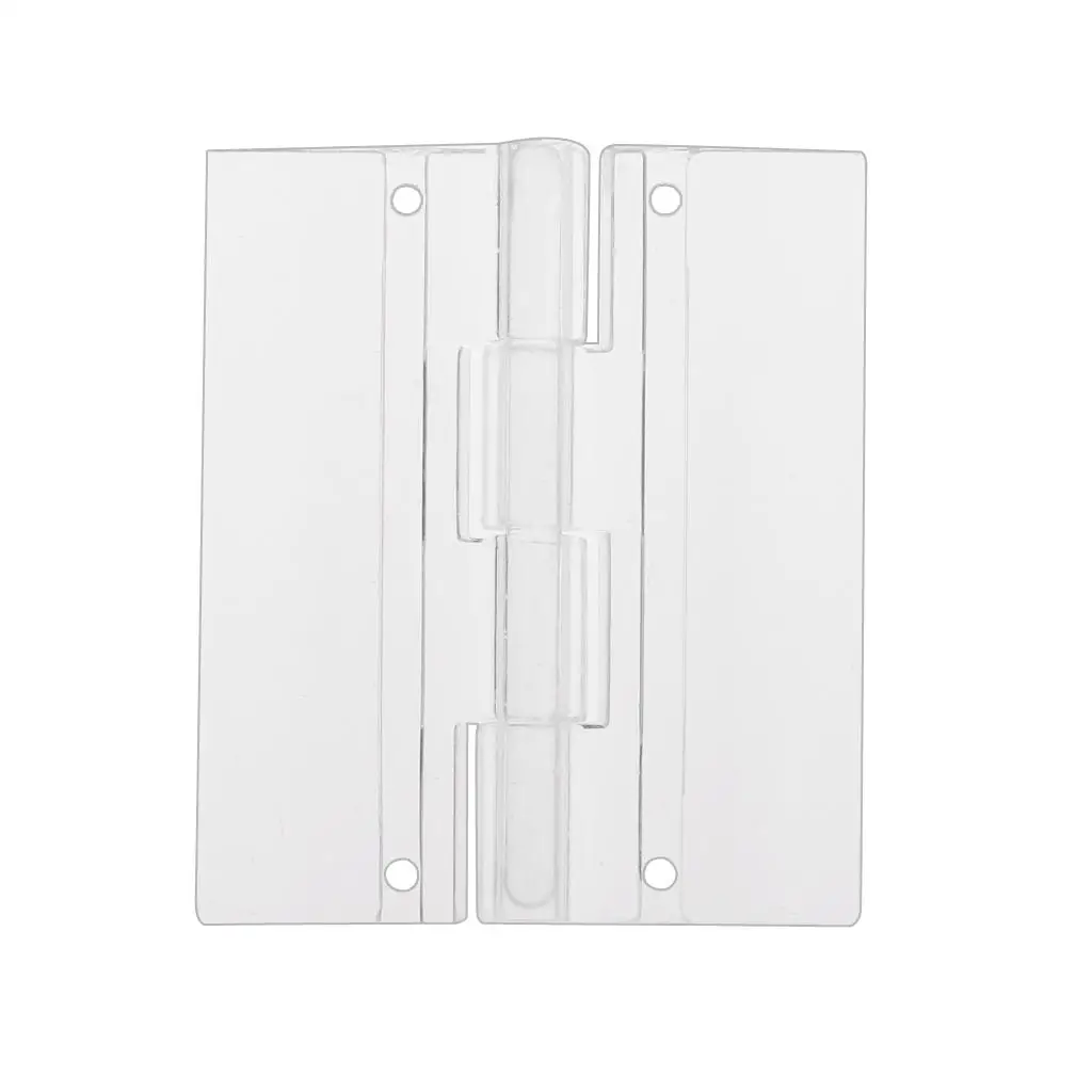 45x38mm Clear Acrylic Folding Door Piano s Hinges Pack of 10