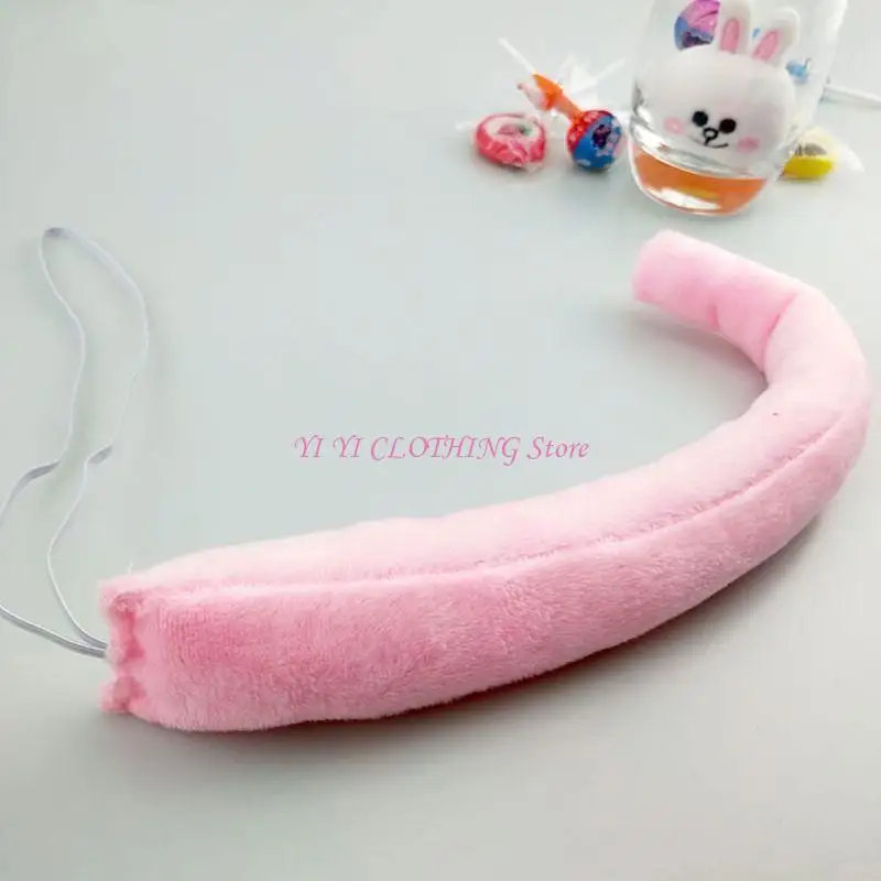 n5kf 귀여운 돼지 귀 머리띠 코 돼지 코 꼬리 꼬리 핑크 돼지 코스프레 소품 할로윈 파티를위한 동물 팬시 의상 액세서리