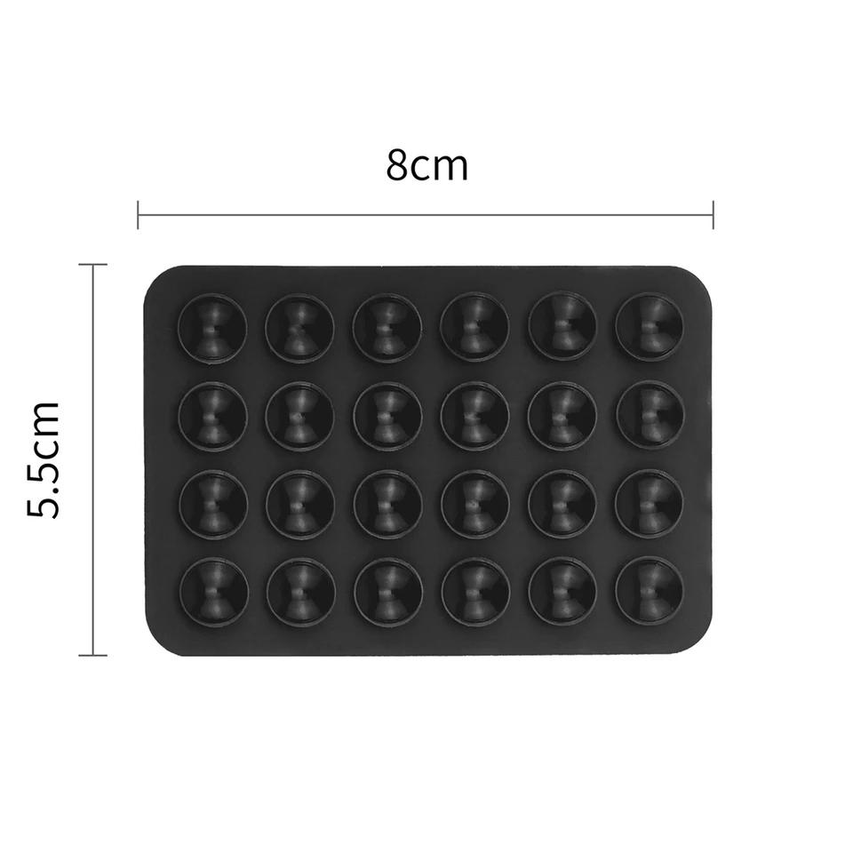 Almohadilla de silicona de doble cara con ventosa para iPhone 17 16 Pro, soporte con ventosa, adhesivo de silicona para fijación 5
