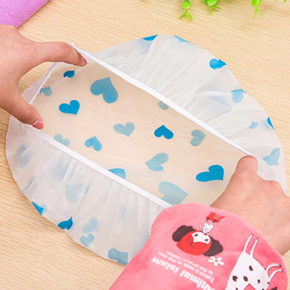 

10 Pcs Shower Caps Waterproof Lady Salon Hat Thicken Girl Woman Bathing Hair Miss