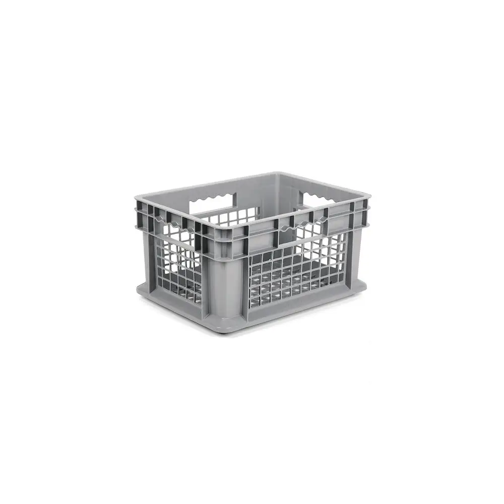 

Exchange 12 x 16 x 8 12 Pack Mesh Straight Wall Handled Storage Container Tote, Gray