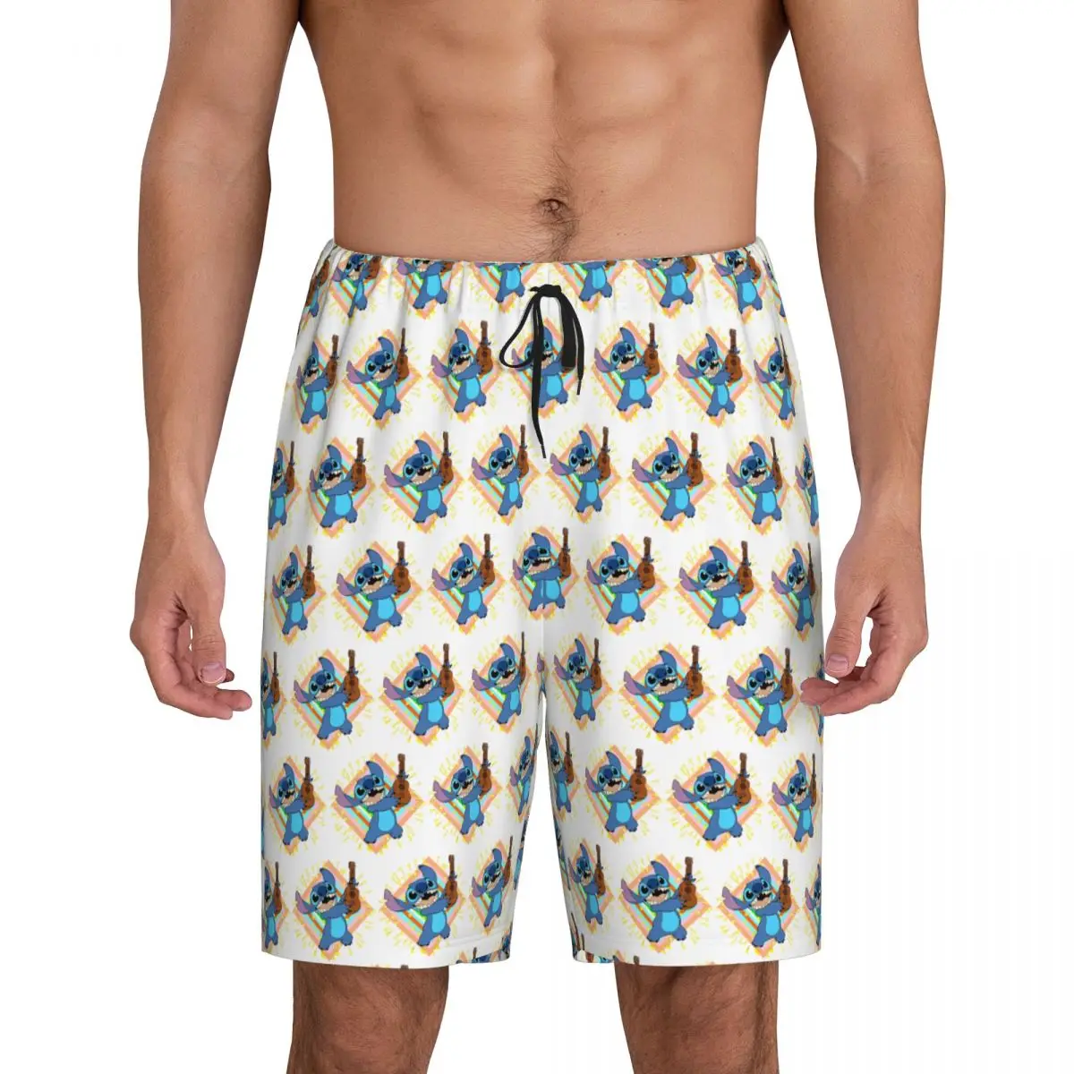 

Custom Print Men Cartoon Anime Manga Stitch Pajama Bottoms Sleepwear Pjs Sleep Shorts with Pockets