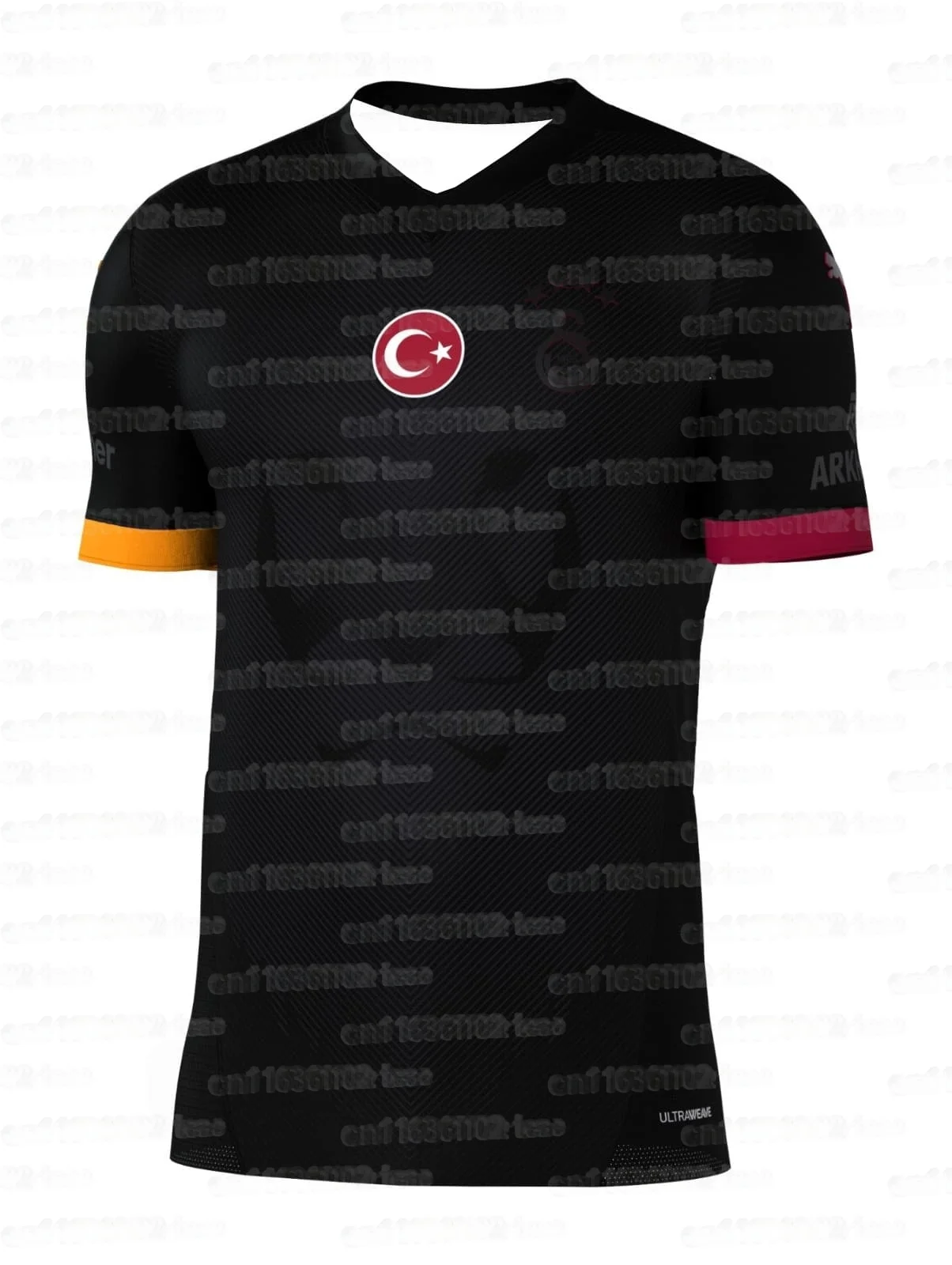 Türkei, Galatasaray, Familien-Fußballtrikot, Fußballtrikot 2026, schnelltrocknende Sportbekleidung, Herren-Fußballtrikot mit kurzen Ärmeln. – Detail 8