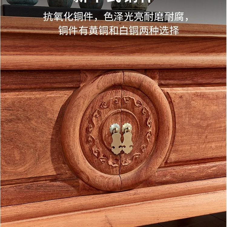 خزانة تلفزيون من خشب الماهوجني، سطح عادي من الخشب الصلب، خزانة أرضية للفيلم الصيني العتيق والتلفزيون #5