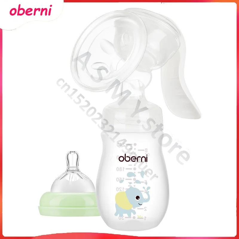 Oberni wide diameter petal breast pump variable baby bottle , breast milk massage breast pump , manual suction