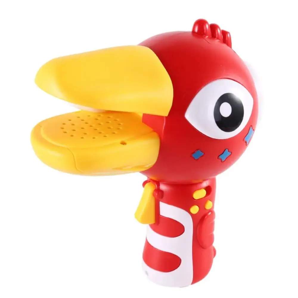 ของเล่นพลาสติกนกพูดได้ บันทึกเสียงได้ เปลี่ยนเสียงได้ ของเล่นนกการ์ตูน ฝึกการออกเสียงด้วยไฟฟ้า