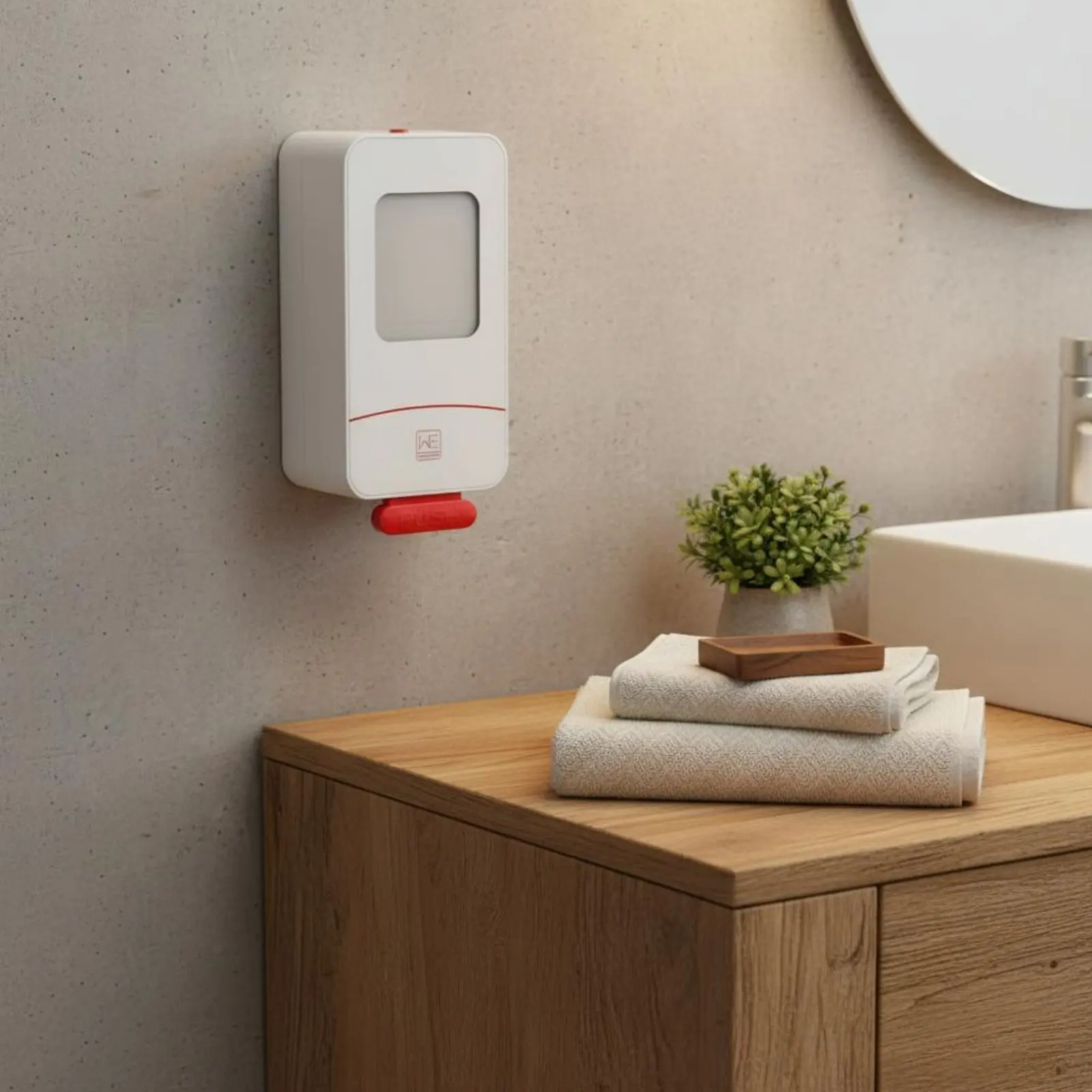 

Настенный дозатор для мыла с легкой заправкой, ручной, водонепроницаемый, для общественных туалетов