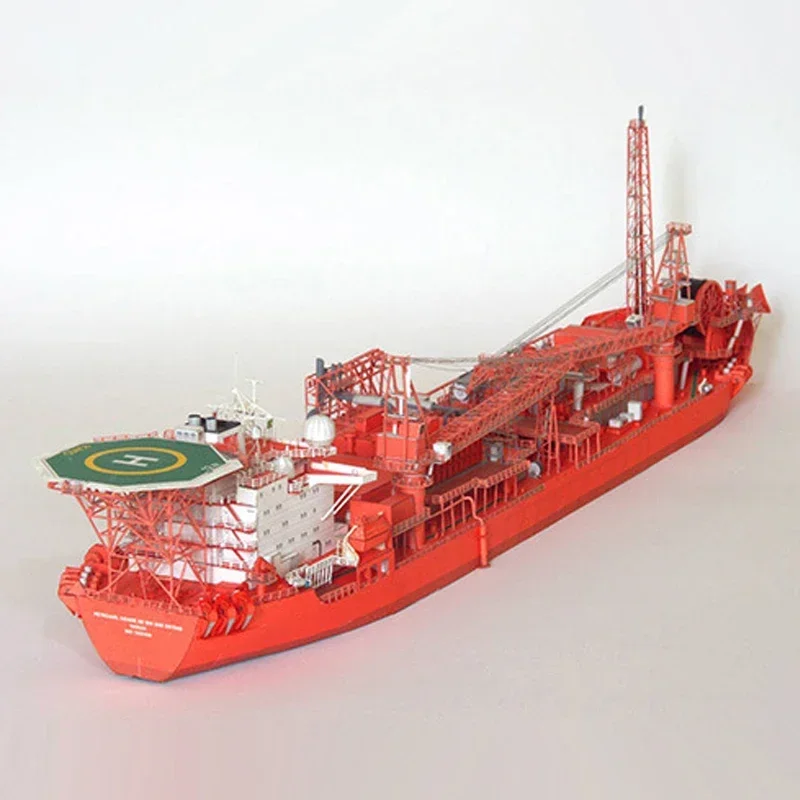 1/400 Ship Paper Model Norwegian FPSO Produces Oil Storage Tanker DIY Handmade Paper Craft Ship Model Puzzle Ornaments