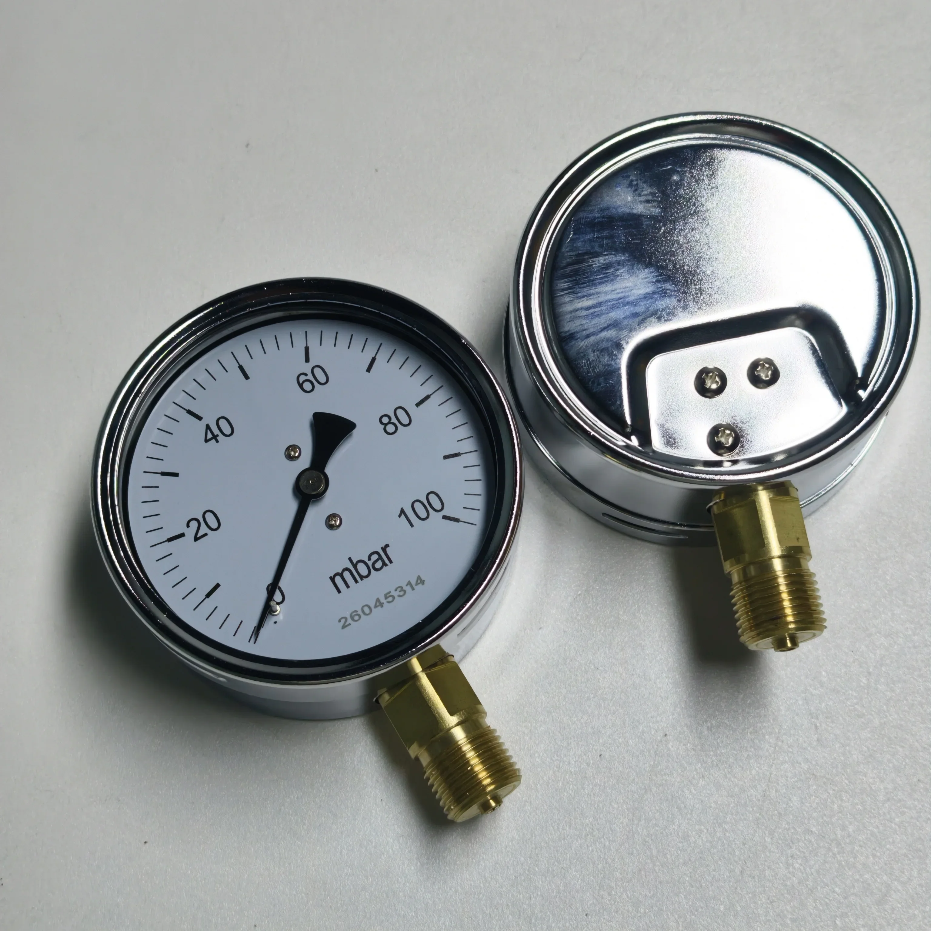 Digital Calibratable Adjustable Gas Micro Pressure Meter Mbar Gauge 0-200mbar Stainless Steel