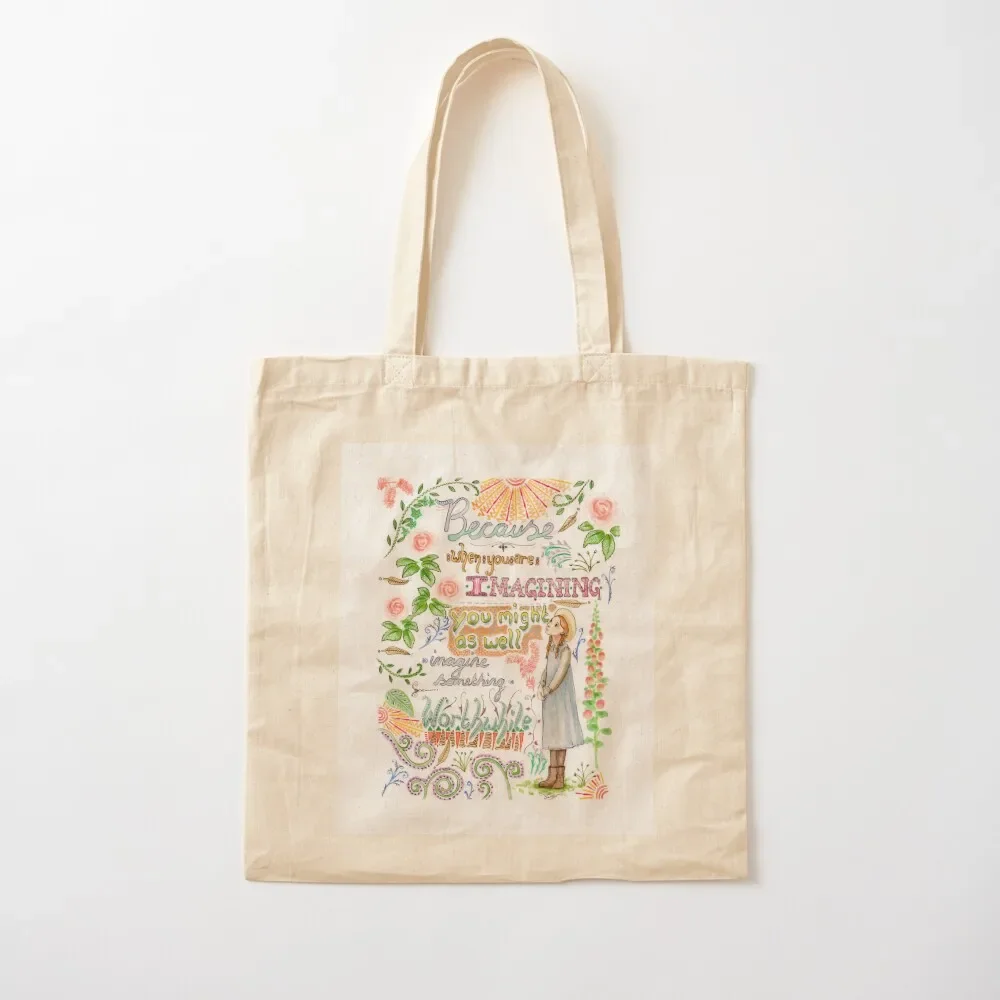 

Anne of Green Gables quote Tote Bag bags woman 2025 Reusable bags reusable shopping bag Fabric bag