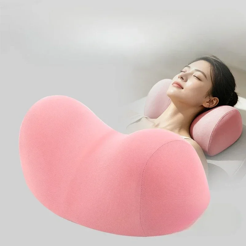 Solid Color Memory Foam Pillow Lumbar Support, Comfortable Thick Office Car Seat Backrest Cushion