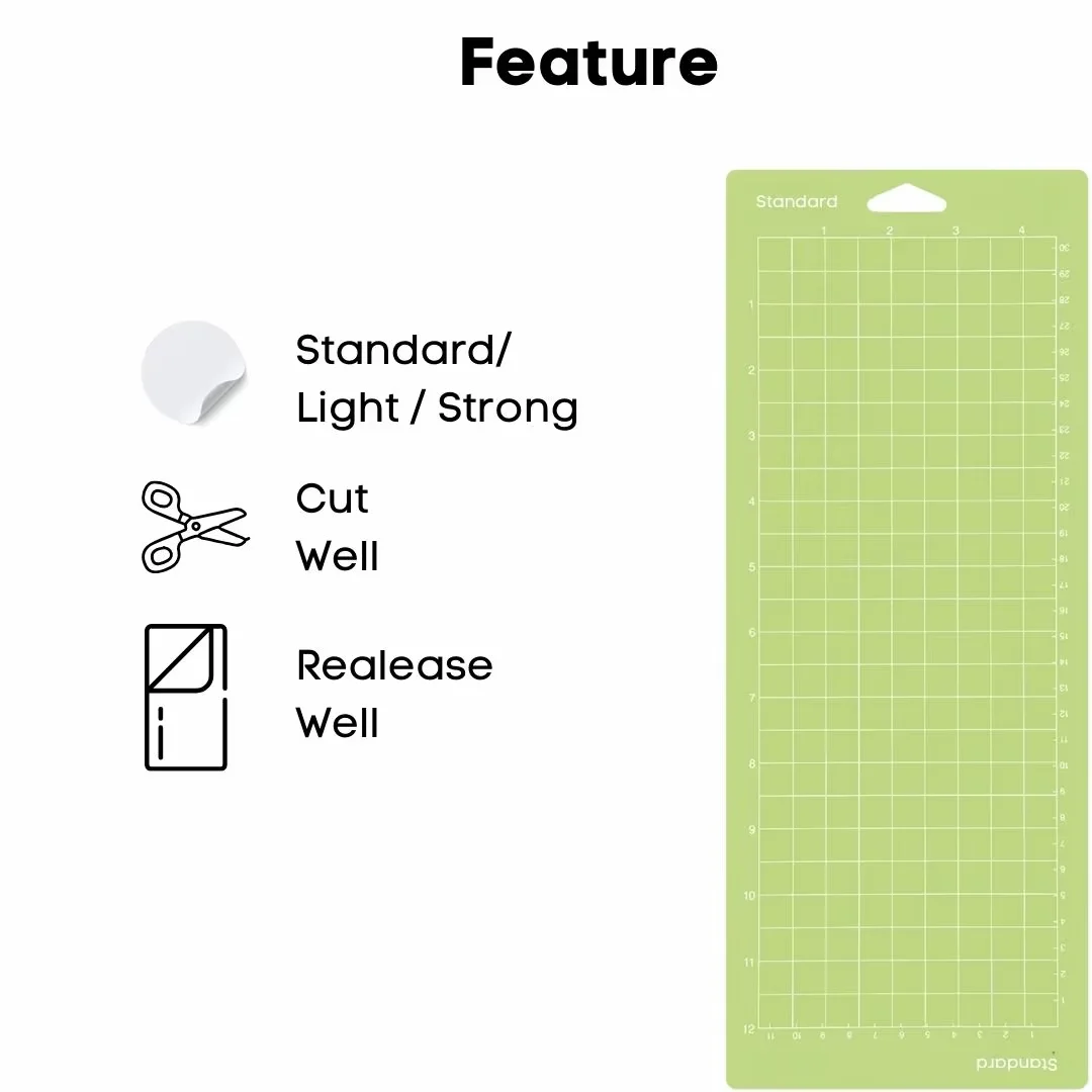 4.5X12in Reusable Adhesive Cutting Pad for Joy StandardGrip LightGrip Durable and odorless