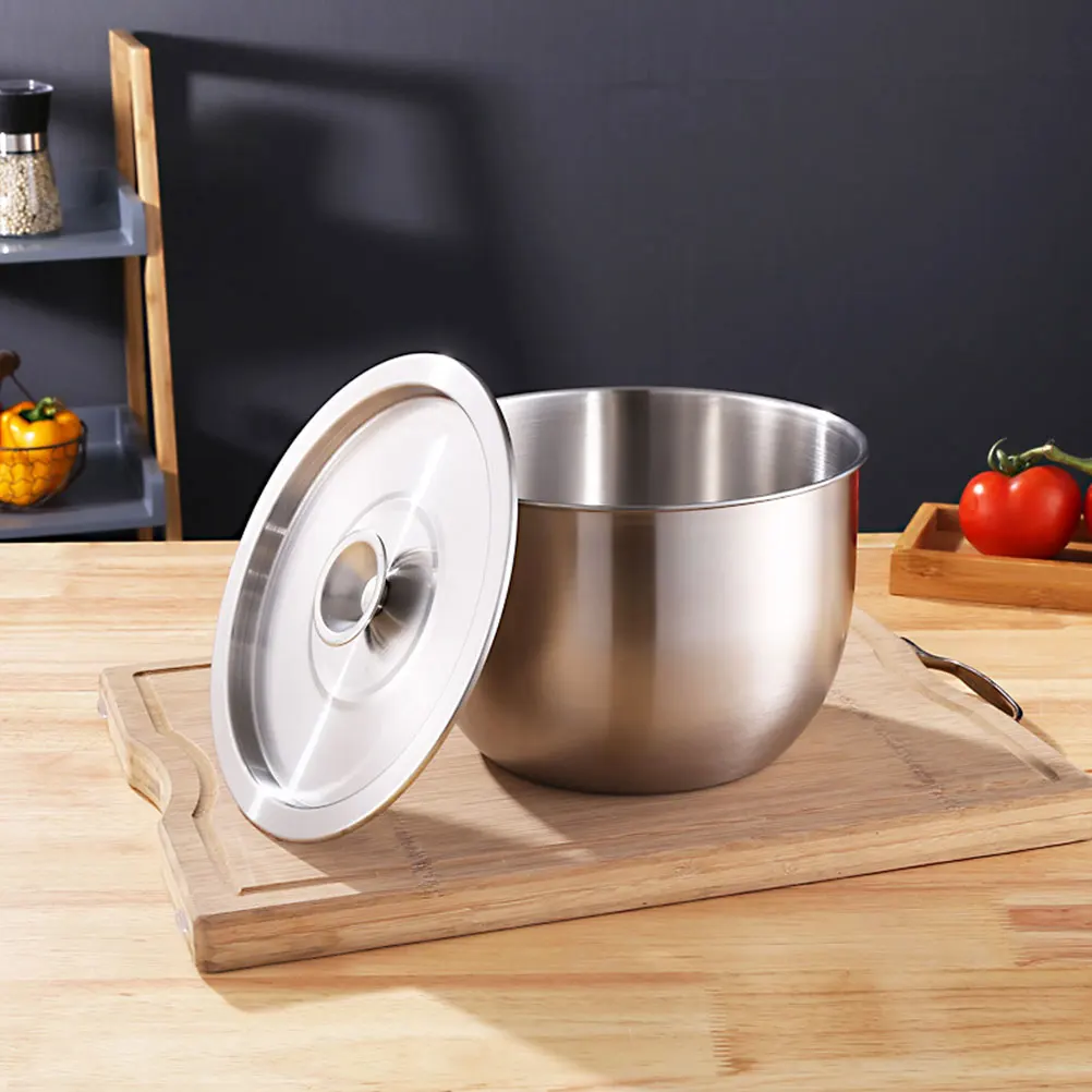 

Stainless Steel Mixing Bowl 20Cm Deep Kitchen Gadget For Baking Egg Beating Salad Serving Food Storage Bowl