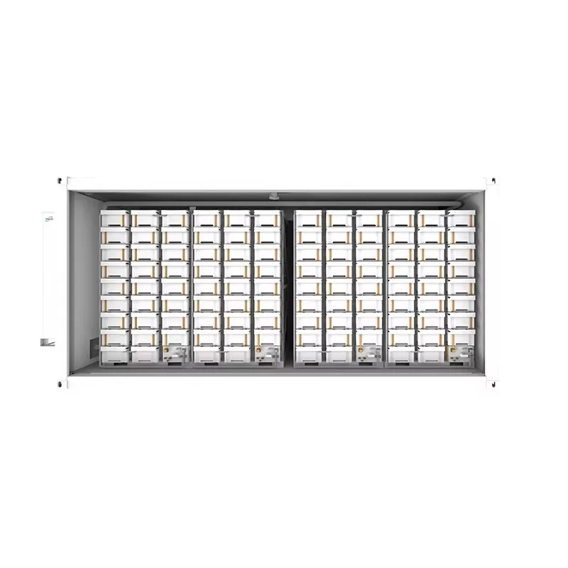 LiFePO4 Battery Cluster Cabinet Large Scale Rack Mount Lithium Battery Module For Industrial Container Energy Storage System