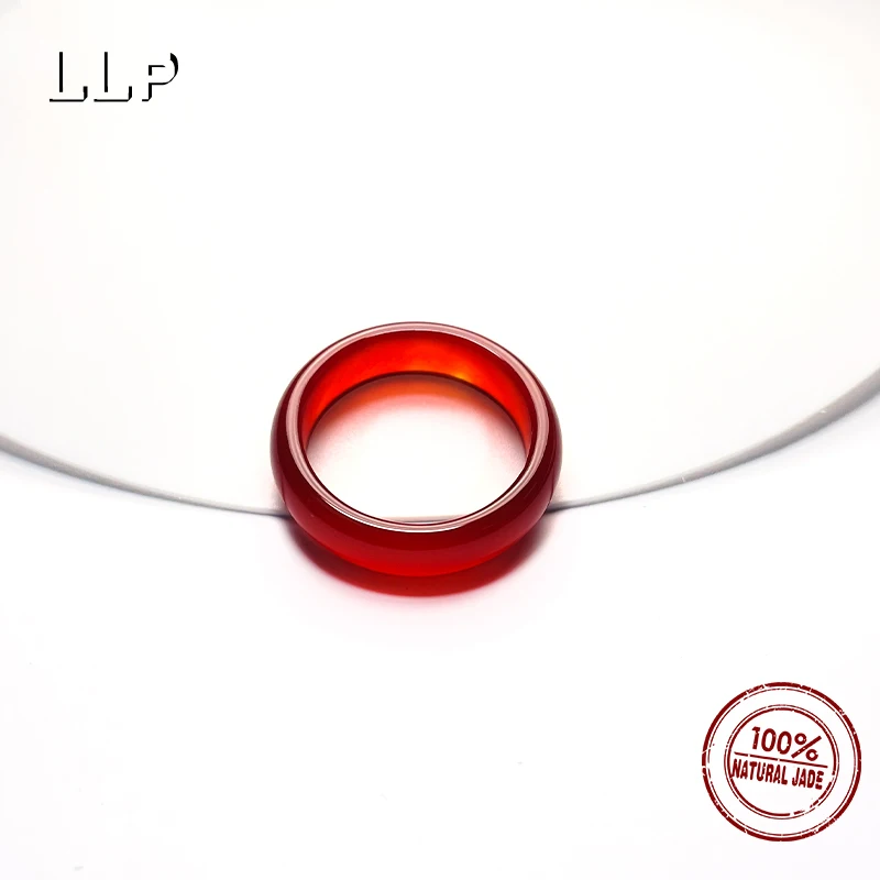 A Universal Natural Red Agate Quartz Ring - Unique Design Hypoallergenic Material Brings Good Luck