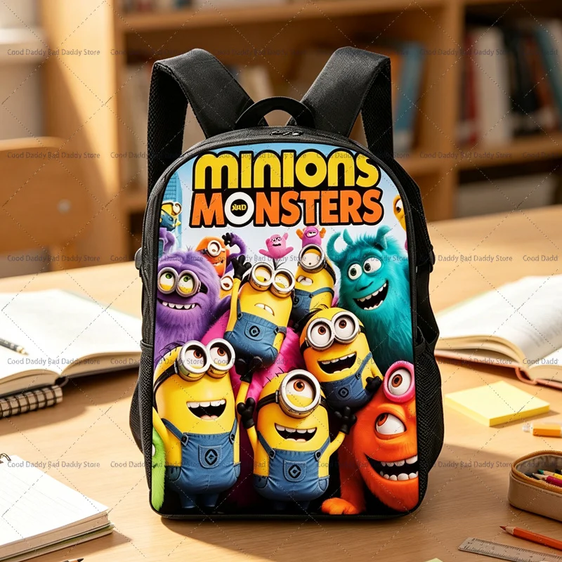 Cartoon Minionses Backpack Kids Back To School Bag Stationary Laptop Back Pack Men Women Rucksack Despicabled Me Travel Knapsack