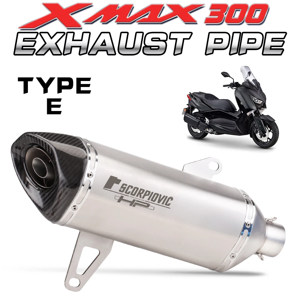 silenziatore-di-scarico-moto-per-xmax300-xmax-300-2017-2024-collettore-collegare-silenziatore-con-db-killer