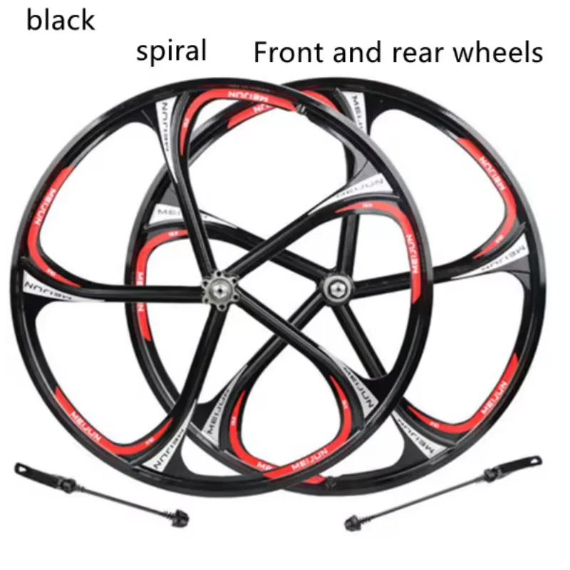 26-inch clip-on rotary rear wheel set mountain bike hub magnesium-aluminum alloy integrated wheel