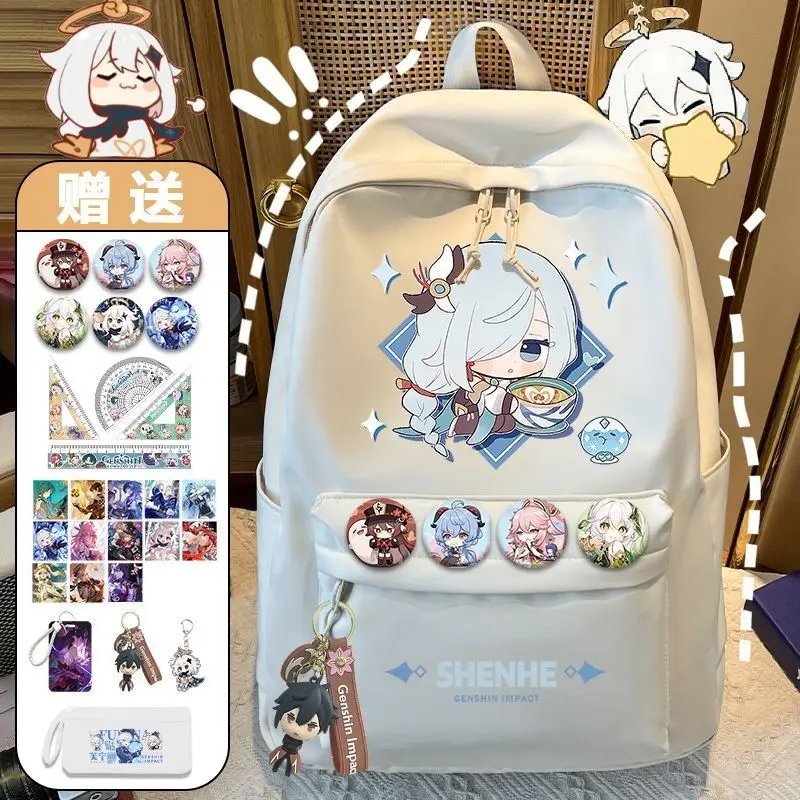 Genshin Impact Bag Wendy Anime Elementary School Students 3-6 Grade Boys Large Capacity Dirt-Resistant Lightweight Simple ANI