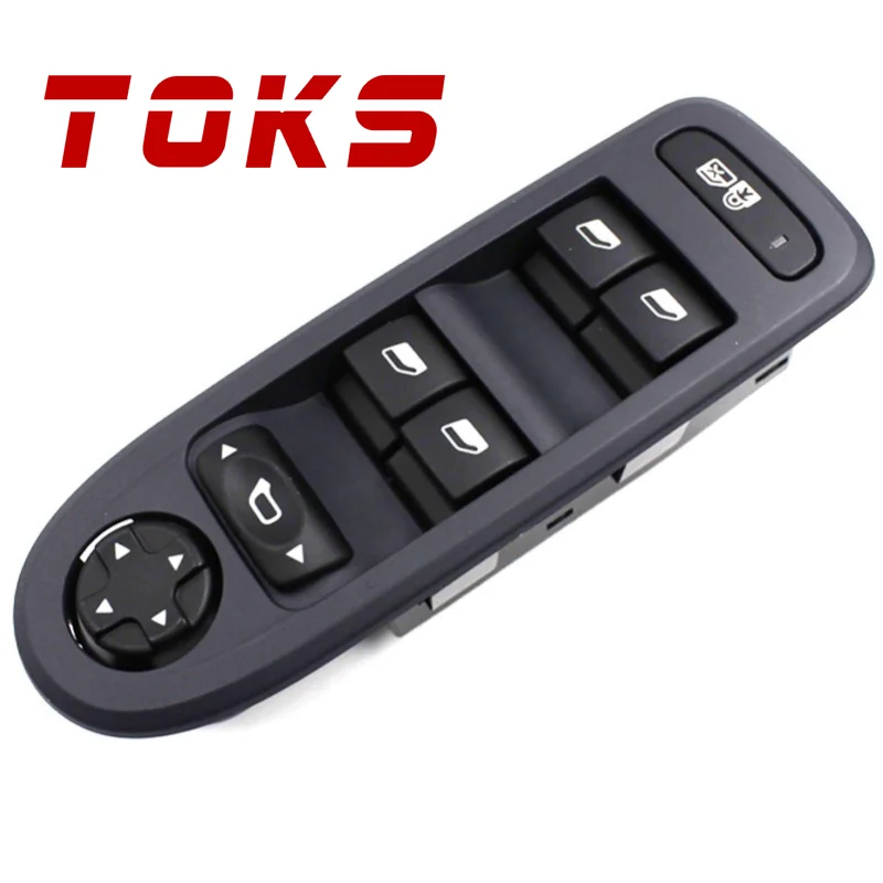 

TOKS 96644915 Электрический главный переключатель окна, кнопка управления подъемом, подходит для Peugeot 308 508 C5, 5-дверный хэтчбек, Wagon 1,6 2008-2013