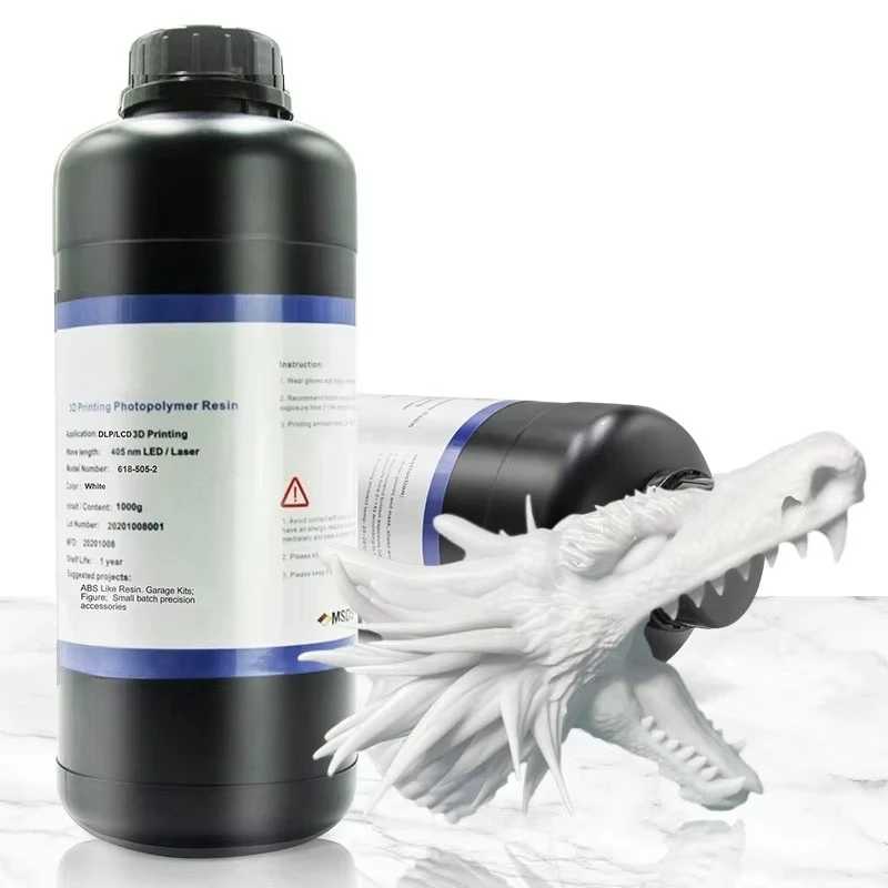 1kg UV Photopolymer Liquid Photosensitive Resin Compatible DLP LCD SLA MSLA 3D Printing Consumable