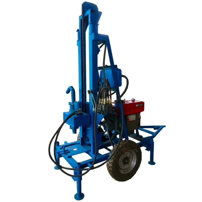 Hydraulic Portable 40m Small Electric Water Well Drilling Rig Machine Best Small Water Faucet Drilling Rig