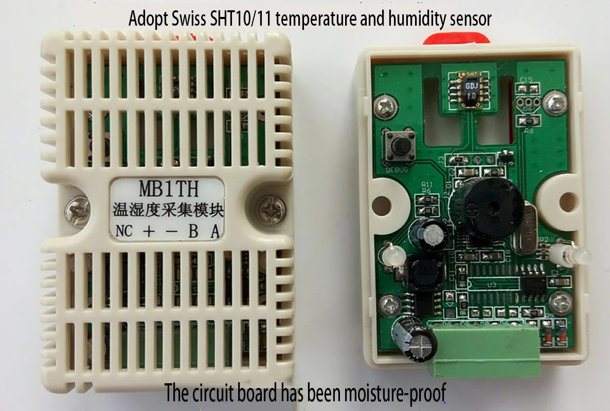 Temperature and Humidity Sensor Temperature and Humidity Transmitter SHT10 SHT20 Acquisition Module Modbus RS485